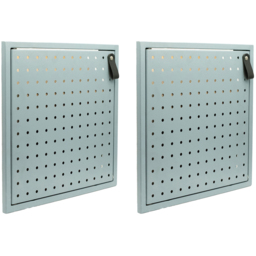 Homebase 33.4cm 2 Pack Blue Cube Storage Door with Metal Pegboard