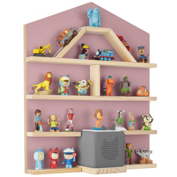 tectake My Little Story Wall Mounted Pink House Floating Shelf