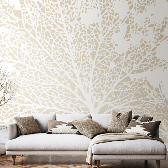 Origin Murals Skeleton Leaf Multicolour Wall Mural - image 1