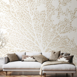 Origin Murals Skeleton Leaf Multicolour Wall Mural