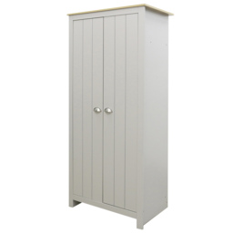 Lexington 2 Door Grey and Oak Wardrobe - thumbnail 3