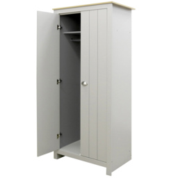 Lexington 2 Door Grey and Oak Wardrobe - thumbnail 4