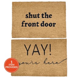 Printed Slogan Coir Mat - thumbnail 1