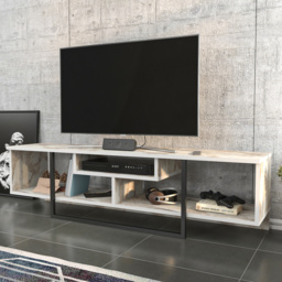 Decorotika Asal Ephesus and Black 3 Shelf TV Unit - thumbnail 1