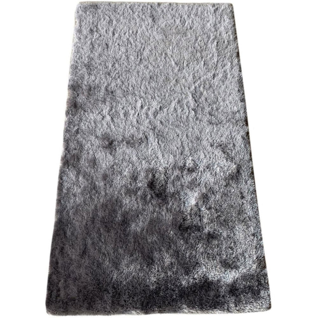 Silver Silky Shaggy Rug 150 x 80cm - image 1