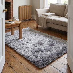 Silver Silky Shaggy Rug 150 x 80cm - thumbnail 2