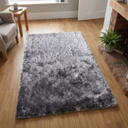 Silver Silky Shaggy Rug 150 x 80cm - thumbnail 3