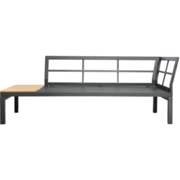 Home Garden Direct Rhea 4 Seater Corner Sofa with Coffee Table Grey - thumbnail 4