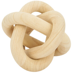 Natural 14.5cm Wooden Knot Ornament