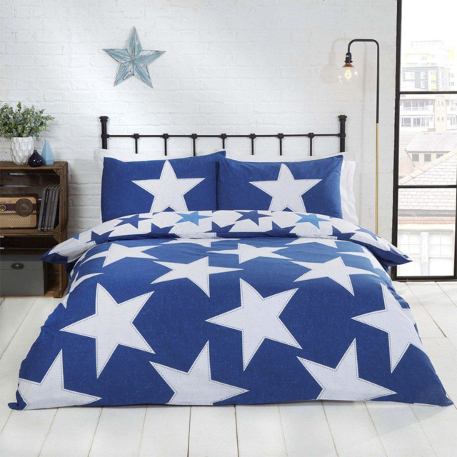 Rapport Home King Size Navy All Stars Duvet Set - image 1