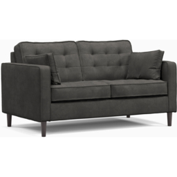 Eden Graphite Chenille 2 Seater Sofa - thumbnail 2