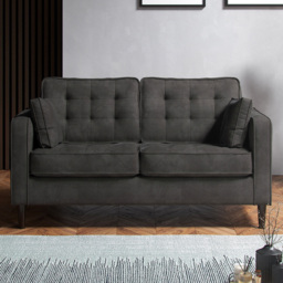 Eden Graphite Chenille 2 Seater Sofa - thumbnail 1