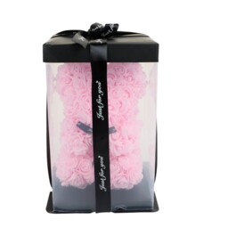 Rose Bear in Gift Box Pink - thumbnail 3
