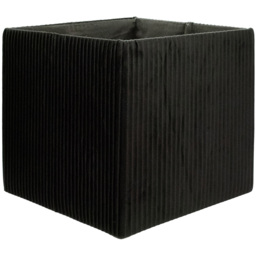 Homebase Pleated Black Cube Storage Insert 4 Pack - thumbnail 4