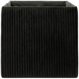 Homebase Pleated Black Cube Storage Insert 4 Pack - thumbnail 3