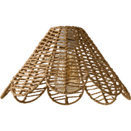 ValueLights Vine Flower Natural Rattan Pendant Light Shade - thumbnail 1