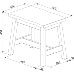 Core Products Corona Set of 2 Black Dining Bench - thumbnail 4
