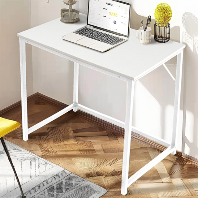 House of Home Computer Desk Rustic White and White - image 1