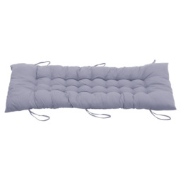 Living and Home Grey Thick Soft Chaise Lounge Garden Chair Cushion - thumbnail 4