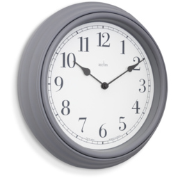 Acctim Devonshire Grey Wall Round Clock 28cm - thumbnail 2