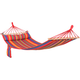 Outsunny Multicolour Hammock with Headrest - thumbnail 2