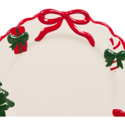 Candy Cane Bow Plate - thumbnail 2
