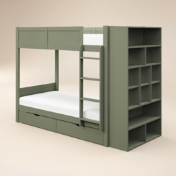 Flair Ruby Green Bunk Bed with Storage - thumbnail 2