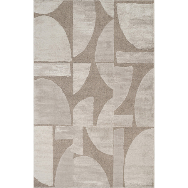 Desire Rugs Hamilton Abstract Motif Mocha Rug 200 x 290cm - image 1