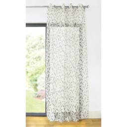 Divante Serenity Leaf Sage Voile Curtain - thumbnail 2