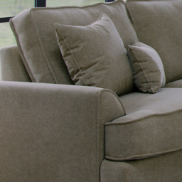 Alba City 4 Seater Fossil Fabric Sofa - thumbnail 3