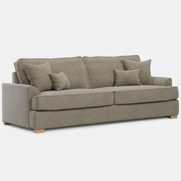 Alba City 4 Seater Fossil Fabric Sofa - thumbnail 2