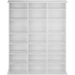 tectake Stevie White Matt 21 Shelf Storage Unit with Adjustable Shelves - thumbnail 4
