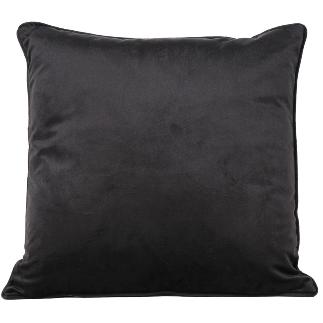 Divante Vermont Velvet Black Cushion 45 x 45cm