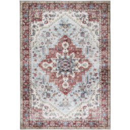 Origins My Washable Blue and Red Marrakesh Rug 80 x 150cm - thumbnail 1