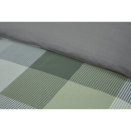 Divante Blakely Green Double Check Duvet Set - thumbnail 4