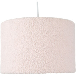 Pink Boucle Effect Pendant Light Lamp Shade - thumbnail 1