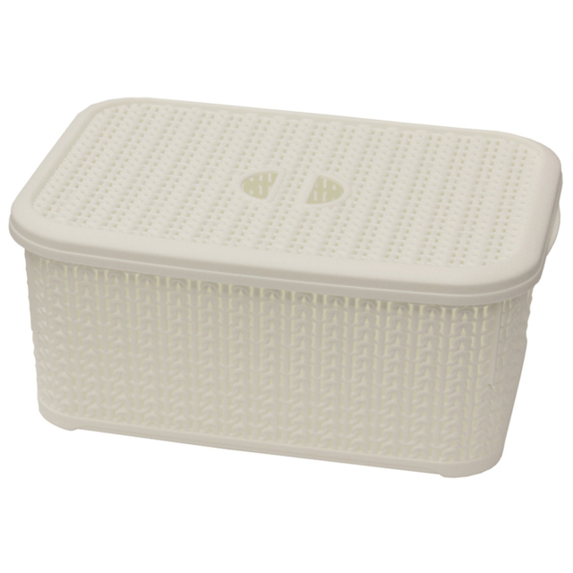 JVL Loop 6L White Storage Basket - image 1