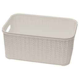 JVL Loop 6L White Storage Basket - thumbnail 2