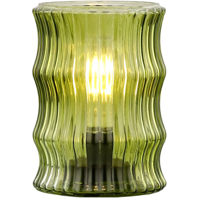 Ribbed Wavy Battery-Operated Light Olive - image 1