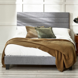 Julian Bowen Merida King Size Grey Bed Frame - thumbnail 1