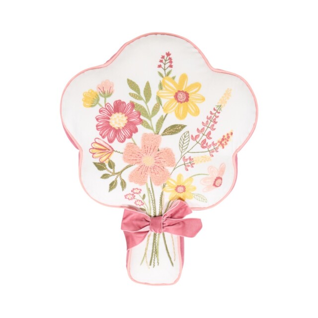 Blooming Bouquet Shaped Cushion Pink - image 1