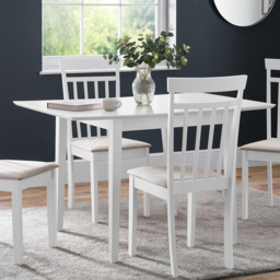 Julian Bowen Rufford Extending Dining Table White - thumbnail 1