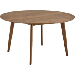 Furniture To Go Roxby 4 Seater Walnut Round Dining Table - thumbnail 2