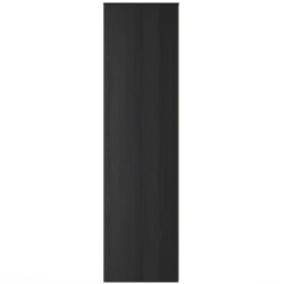 Crowndale Fluted 2 Door Black Ash Tall Wardrobe Ready Assembled - thumbnail 3