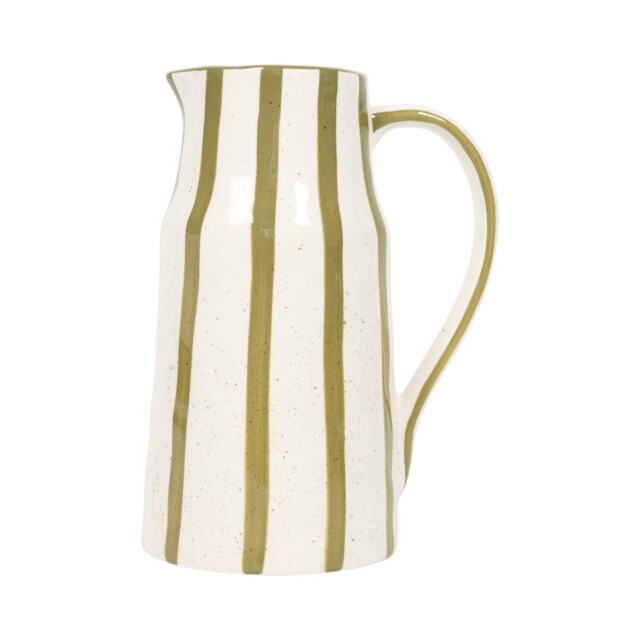 Freya Striped Ceramic Jug - image 1