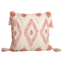 Intimates Oslo Tufted Pink Filled Cushion 43 x 43cm 2 Pack