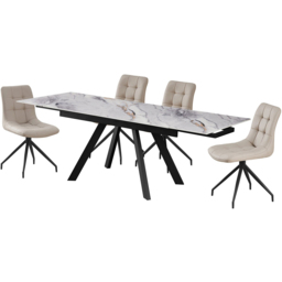 Elora Cream Dining Chair Set of 2 - thumbnail 3