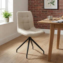 Elora Cream Dining Chair Set of 2 - thumbnail 4