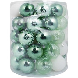 Mistletoe Cottage Christmas Bauble Drum 70 Pack - thumbnail 2