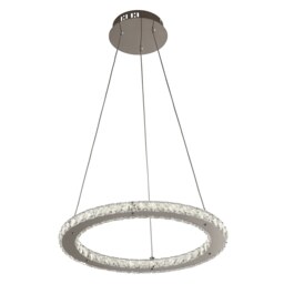 Atlanta LED Single Tier Ceiling Pendant Light - Chrome - thumbnail 2
